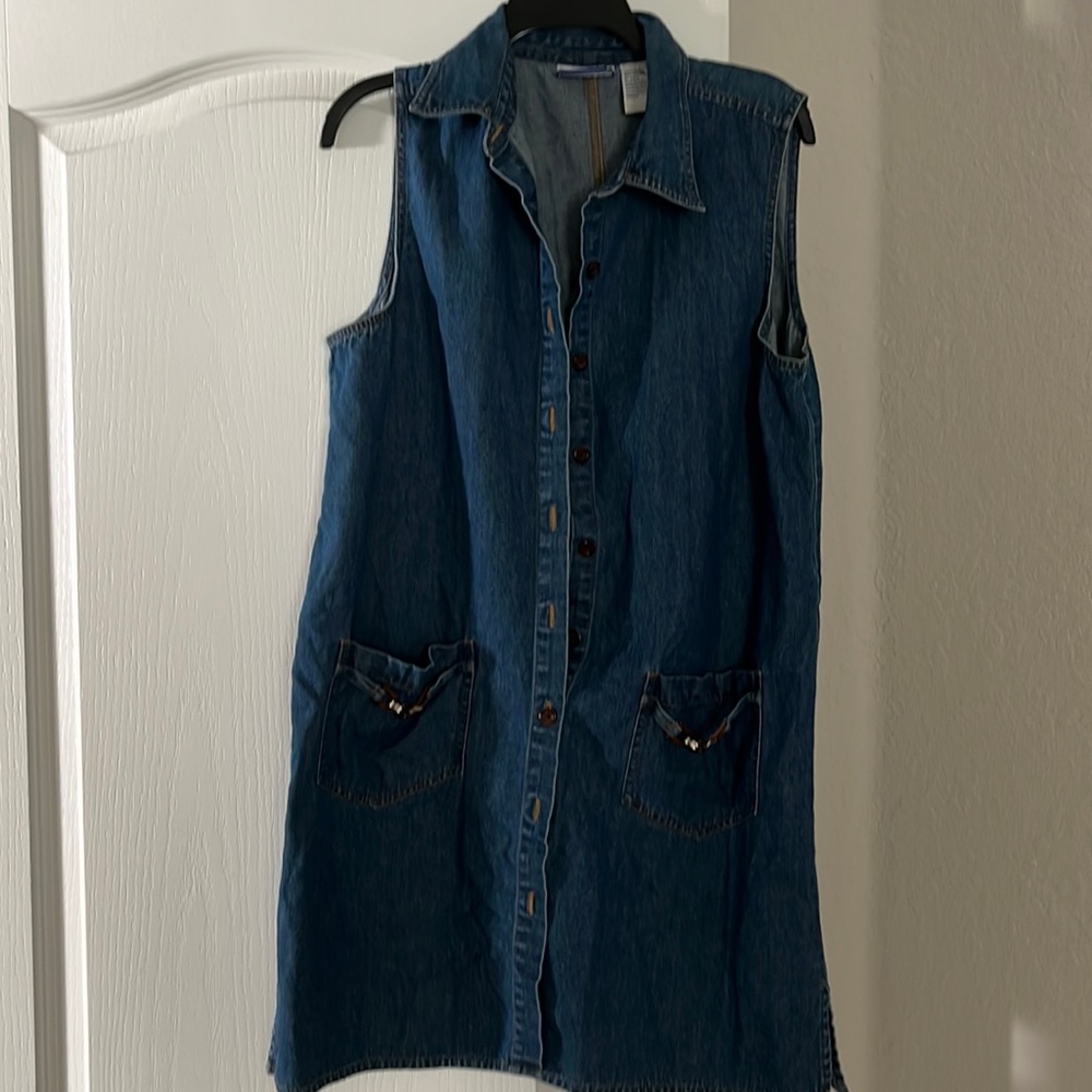 Vintage Jean Dress w/pockets